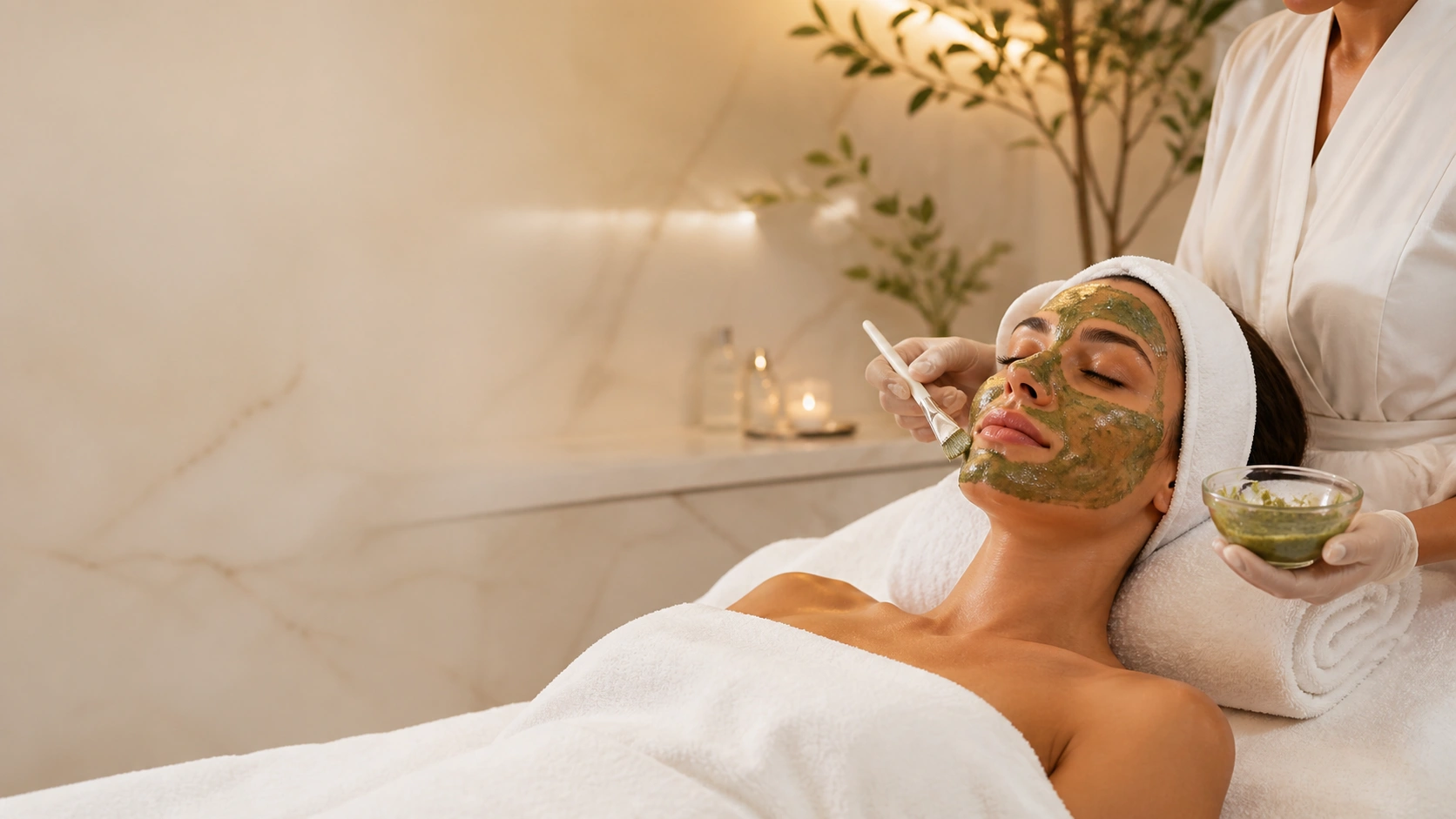 Green Peel herbal skin renewal treatment in Dubai